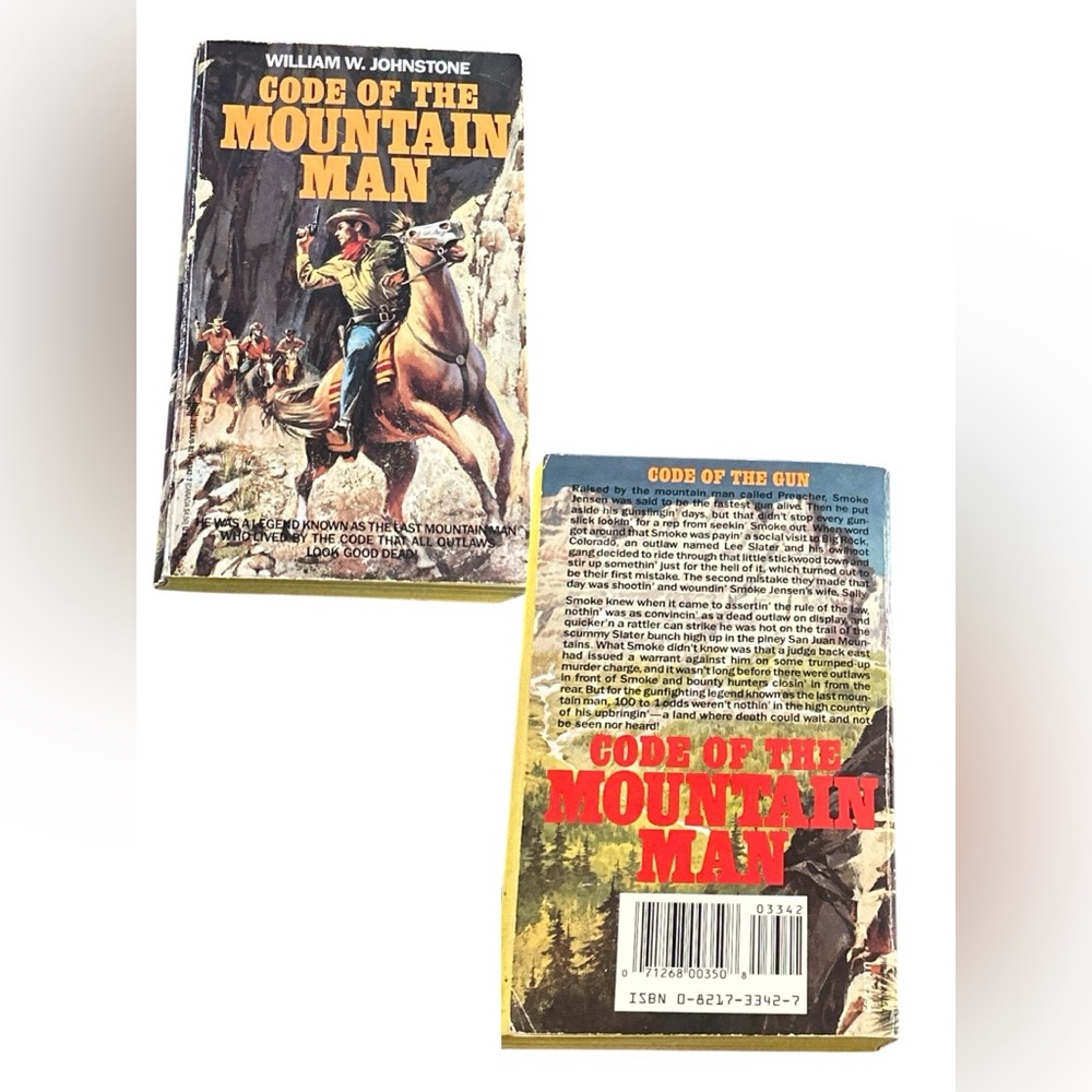 William W Johnstone’s ‘Code  of the Mountain Man’ western Paperback Book